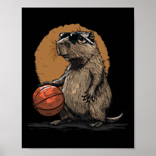 Affiche Dessin de l'artiste Sketell Capyra Animal Art