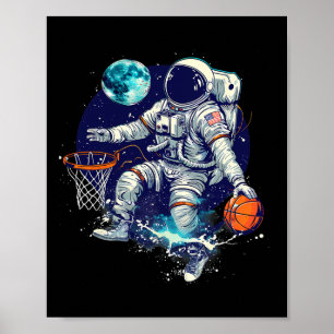 Affiche Dessin de l'astronaute Sketll Lover