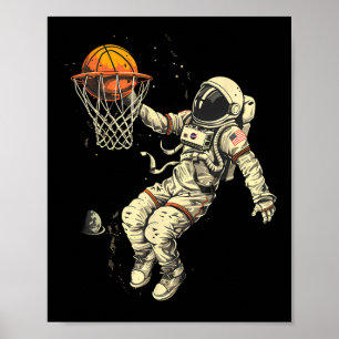 Affiche Dessin de l'astronaute Sketll Lover Slam Dunk