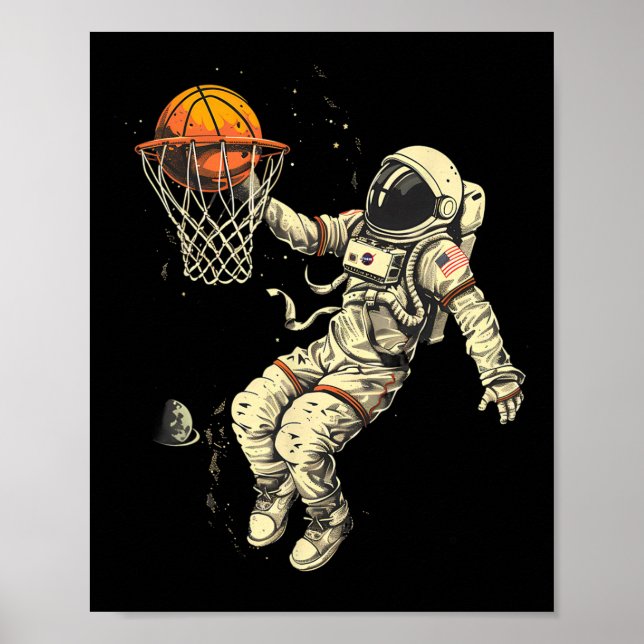 Affiche Dessin de l'astronaute Sketll Lover Slam Dunk (Devant)