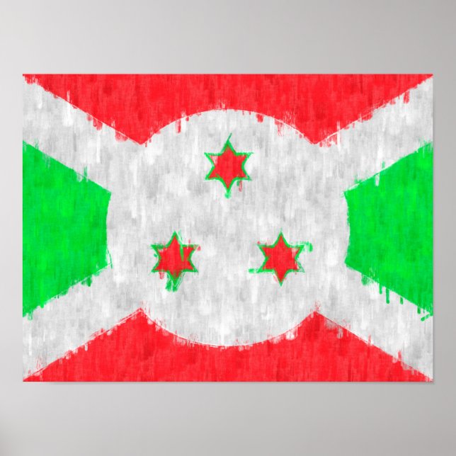 Affiche Dessin de peinture pétrolière au Burundi (Devant)