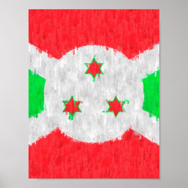 Affiche Dessin de peinture pétrolière au Burundi (Devant)