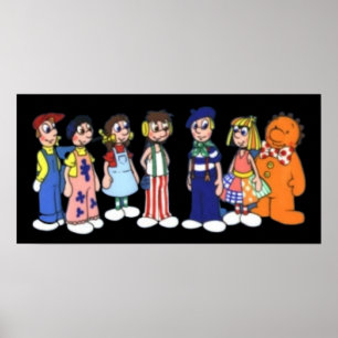 Affiche Dessin de poupées Raggy