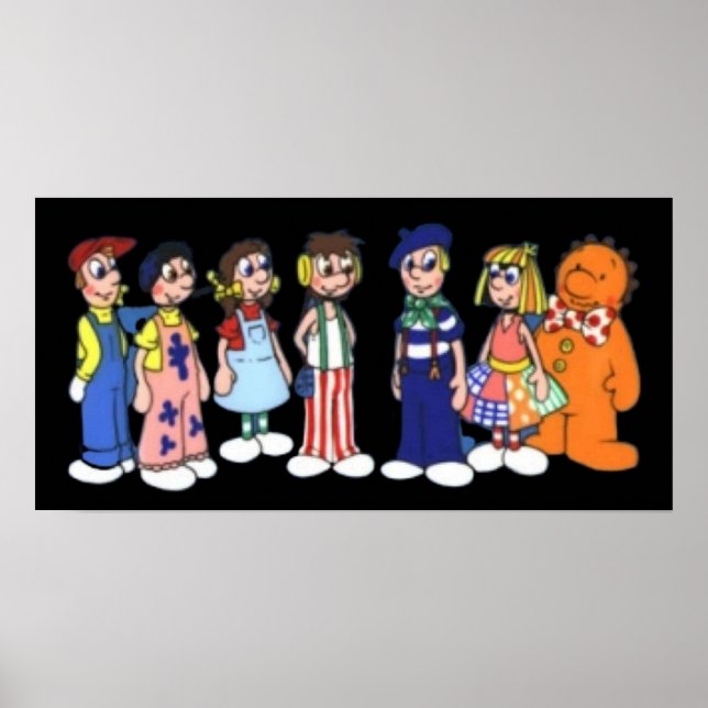 Affiche Dessin de poupées Raggy (Devant)