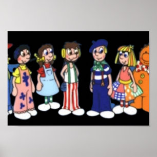 Affiche Dessin de poupées Raggy