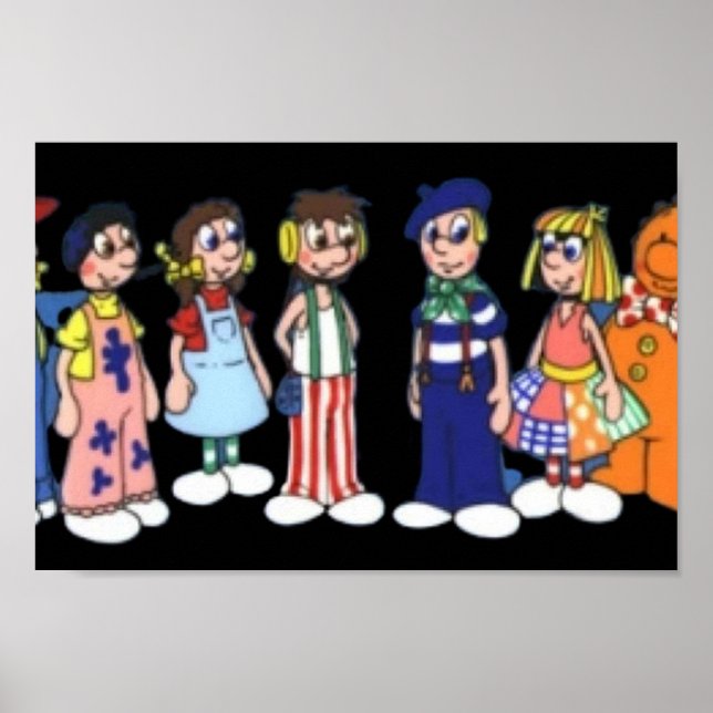 Affiche Dessin de poupées Raggy (Devant)