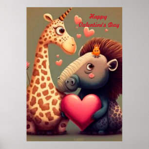 Affiche Dessin de Saint Valentin sur mesure