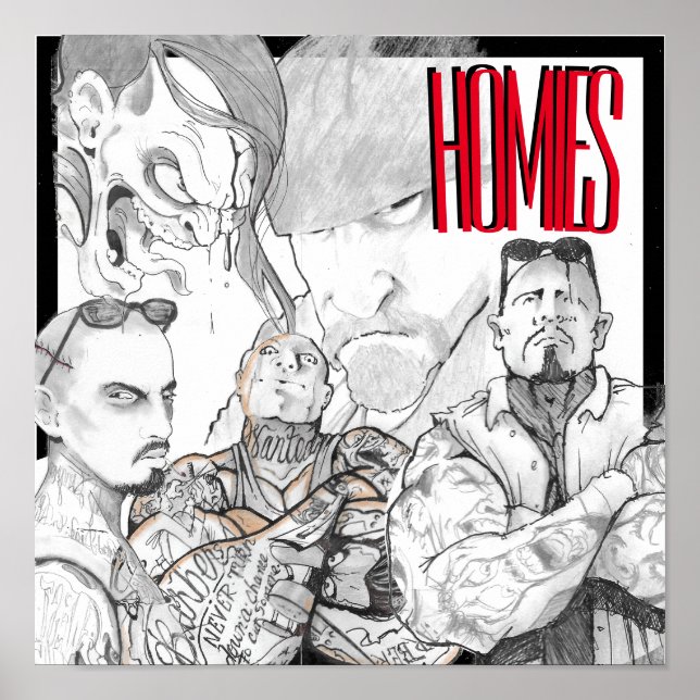 Affiche Dessin d'hommages sur un (Devant)