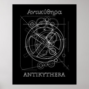 Affiche Dessin du mécanisme antikythérien