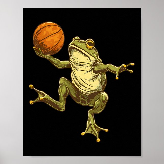 Affiche Dessin Grenouille Croquis Toad Artwork Amateur de  (Devant)