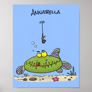 Posters Affiches Toiles Humour Drole Poissons Posters Zazzle Fr