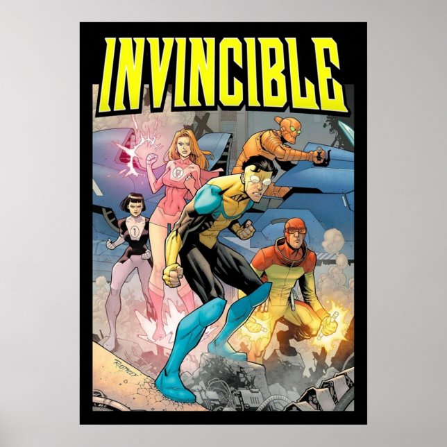 Affiche dessin invincible (Devant)