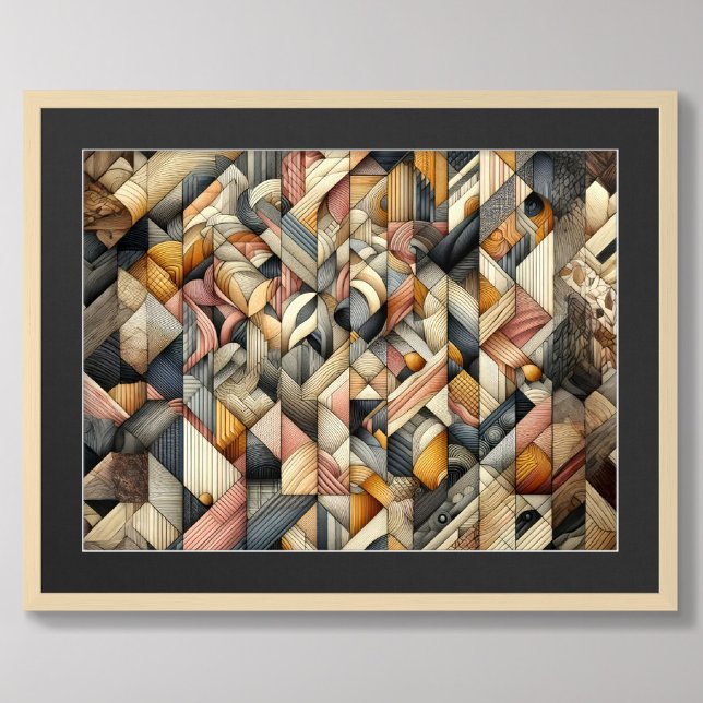 Affiche Dessin Pastel Design Abstrait (Créateur téléchargé)