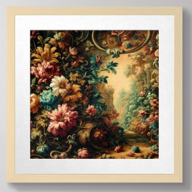 Affiche Dessin pastel d'une tapisserie ancienne (Créateur téléchargé)