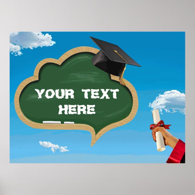 Affiche Dessin vectoriel pour la remise des diplômes (Devant)