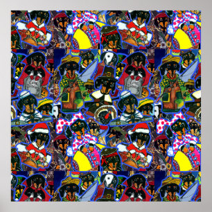 Affiche Dessins animés de teckel