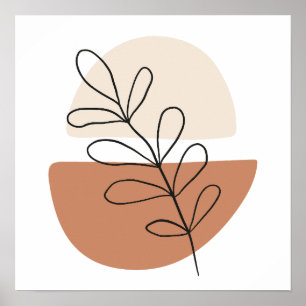 Affiche Dessins Boho Simple Chic Bohemian