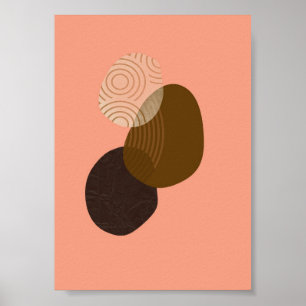 Affiche Dessins géométriques simples Boho Chic Aesthétique