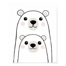 Dessins mignons d'ours pour la chambre des enfants