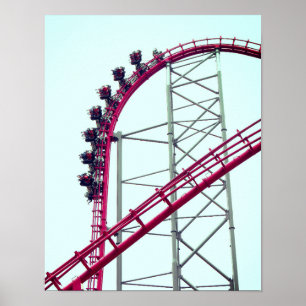 Affiche Dessous de verre à rouleaux X2 Six Flags Magic Mou