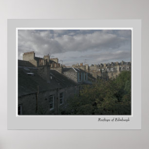 Affiche Dessus de toit d'Edimbourg