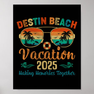 Affiche Destin Beach Florida Vacation 2025 Friends Family