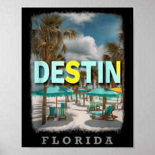Affiche Destin Florida Fl Beach Paradise Sd533