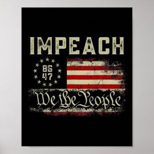Affiche Destituer Trump Manifestation contre Trump 