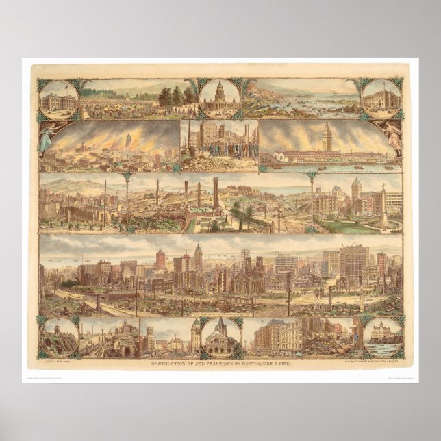 Affiche Destruction de San Francisco (0508A) (Devant)