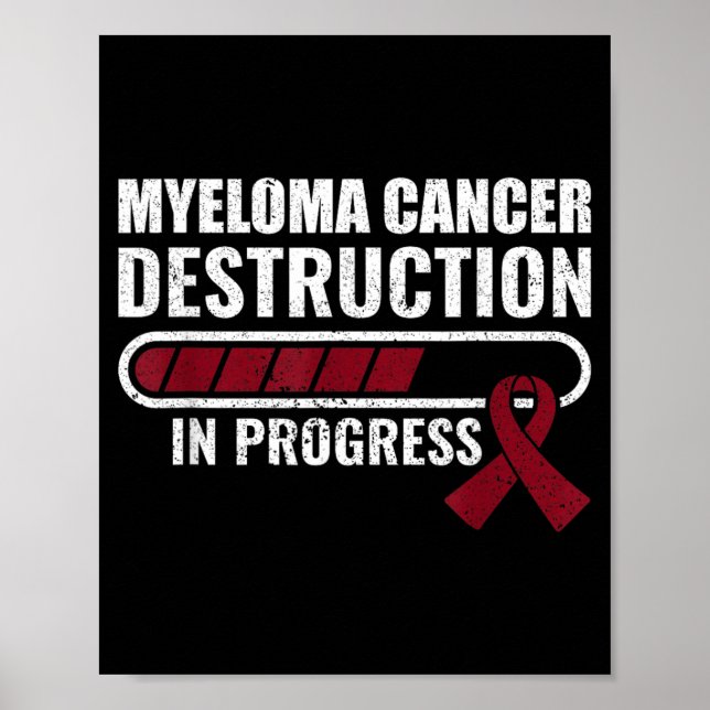 Affiche Destruction en cours Cancer de myélome multiple (Devant)