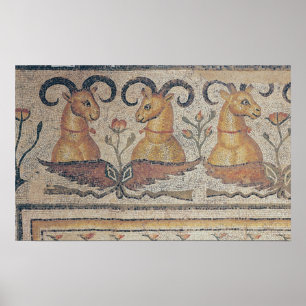 Affiche Détail de la frontière d'un trottoir