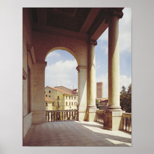 Affiche Détail de la galerie de la façade principale,