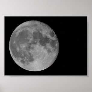 Affiche Détail de la pleine lune