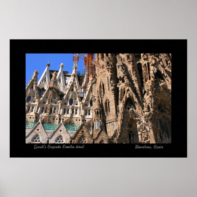 Affiche Détail de la Sagrada Familia (Devant)