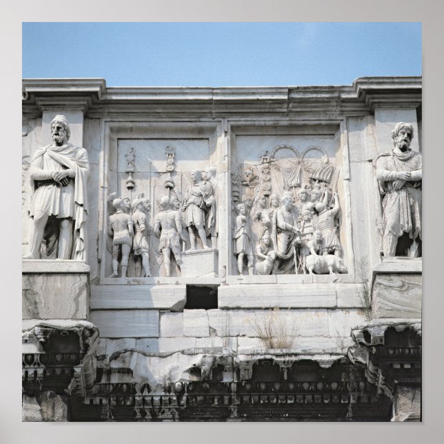 Affiche Détail de l'arc de Constantine (Devant)