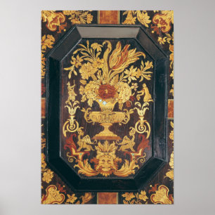 Affiche Détail de marqueterie d'un buffet