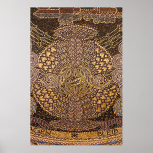 Affiche Détail de mosaïque jaune, Allemagne