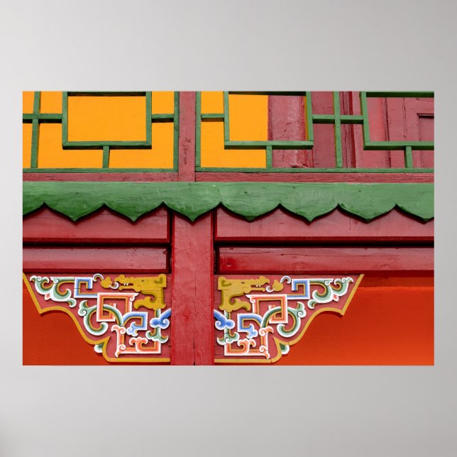 Affiche Détail du bâtiment du monastère (Devant)