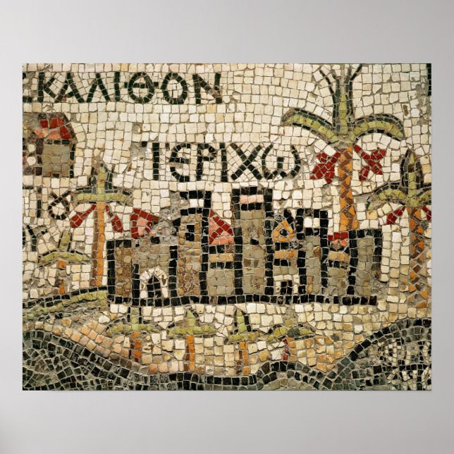 Affiche Détail d'une carte de Jericho (Devant)