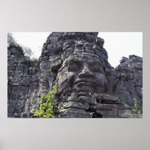 Affiche Détail facial de West Gate-Tower Gopuram),