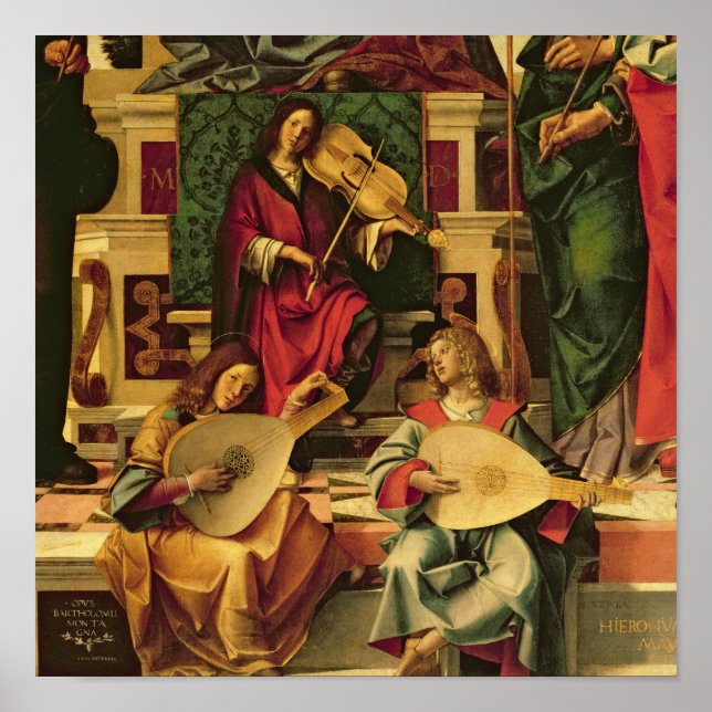 Affiche Detail of angel musicians (Devant)