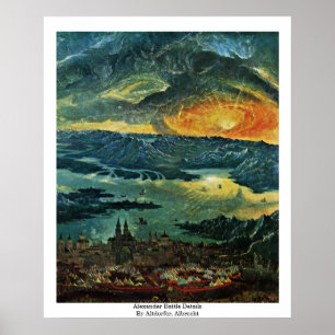 Affiche Détails de bataille d'Alexandre par Altdorfer,