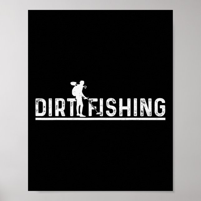 Affiche Détection de métaux Détecteur Détection Pêche 1  (Devant)