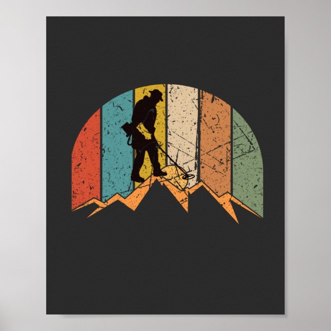 Affiche Détection des métaux Vintages (Devant)