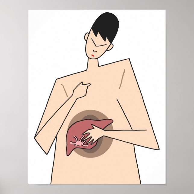 Affiche Détection précoce des maladies du foie. (Devant)