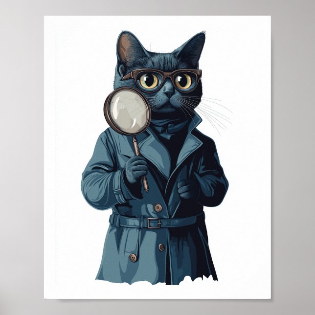 Affiche Détective Whiskers � Roman policier drôle de chat (Devant)