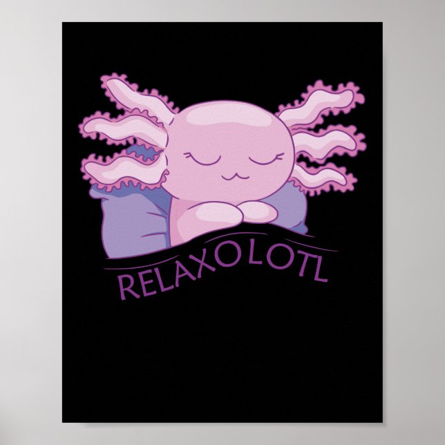 Affiche Détente Axolotl Amateurs, Beaux Animaux Détente (Devant)