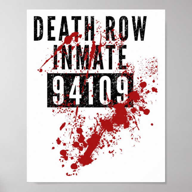 Affiche Détenu Dans La Rangée De Décès 94109 Costume Sangl (Devant)