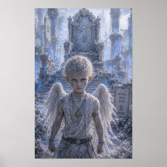 Affiche Détermination / Ange / Trône Brisé (Devant)