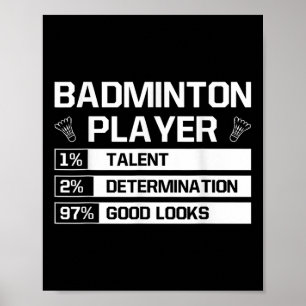 Affiche Détermination du talent du joueur de badminton Bea
